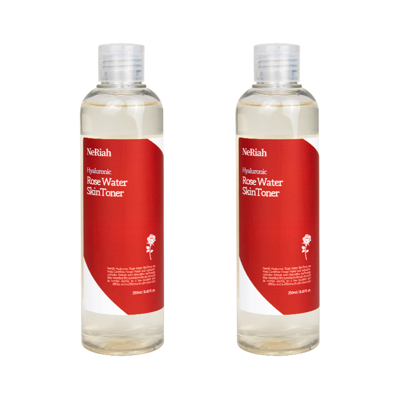 네리아 히알루론산 장미수 로즈 스킨토너 250ml 1+1 진정 약산성 수분 로즈워터 93% 장미꽃수