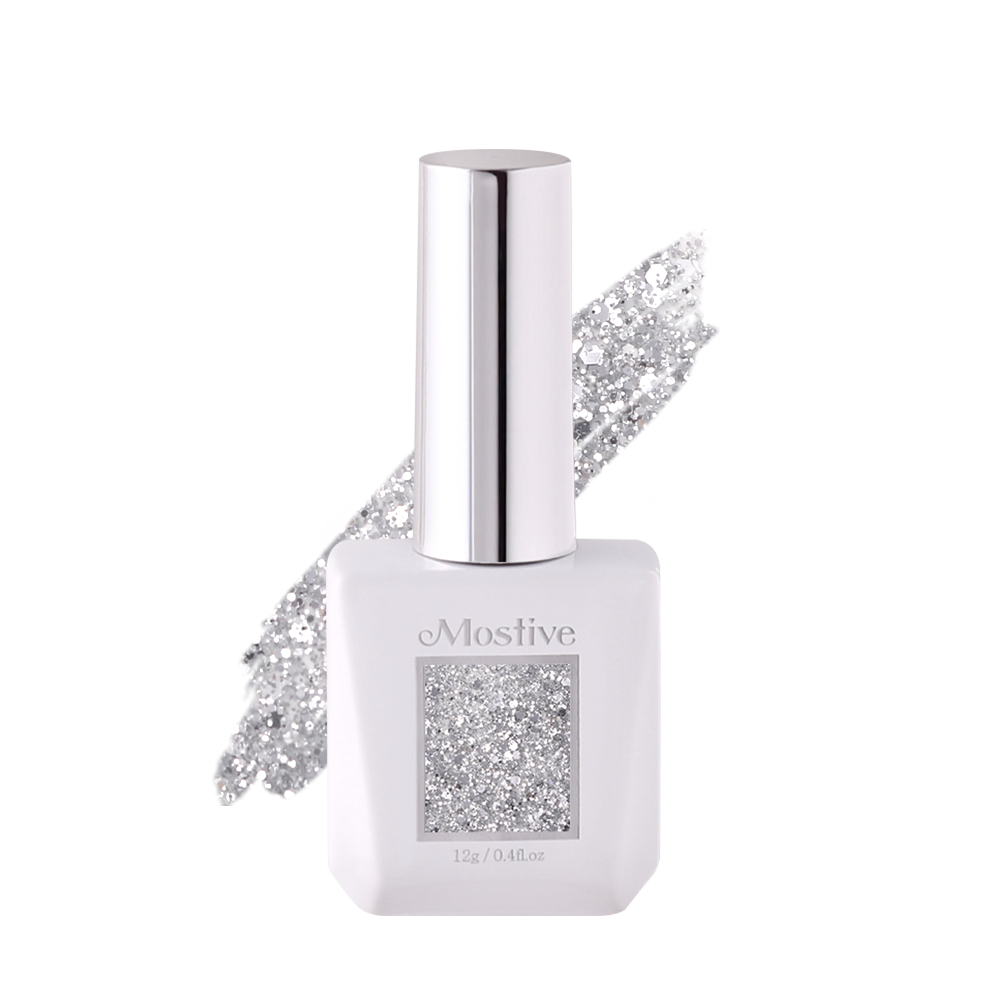 모스티브 글리터 젤 폴리시 12ml MG-004 실버