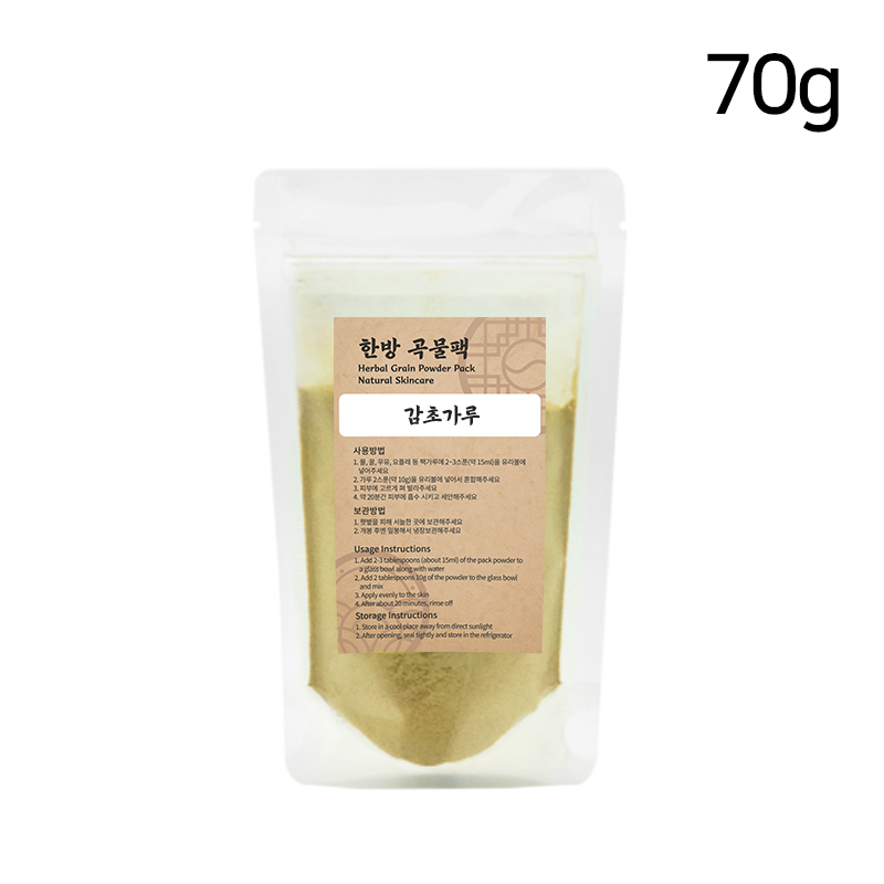 감초가루 80g 한방 곡물팩