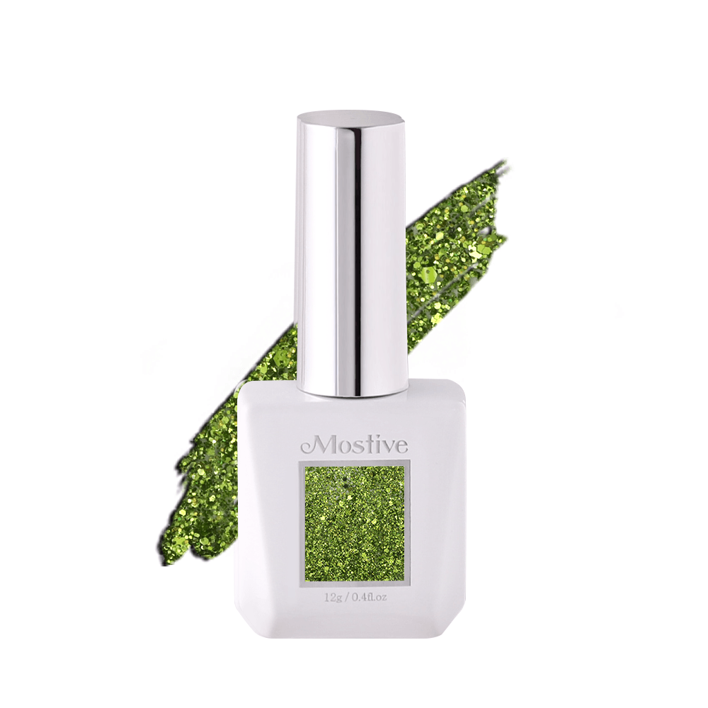 모스티브 글리터 젤 폴리시 12ml MG-015 옐로우그린