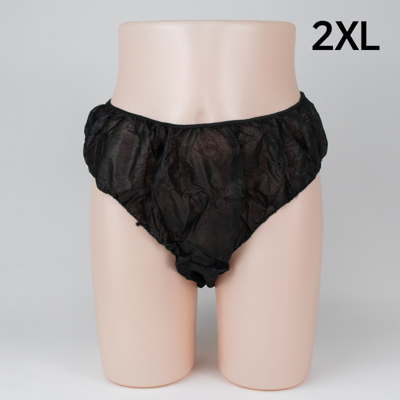 일회용 삼각팬티 블랙 100장 2XL 부직포 속옷 위생 팬티