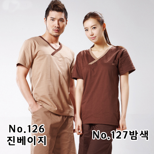 20수 면 Y넥 SET 126진베이지 127밤색