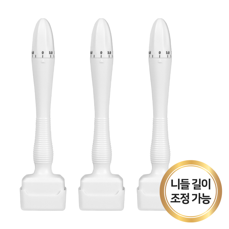mts 스탬프 DRS 140A 3개묶음 길이조절 니들 홈케어 얼굴 두피 마이크로니들링 mts 롤러