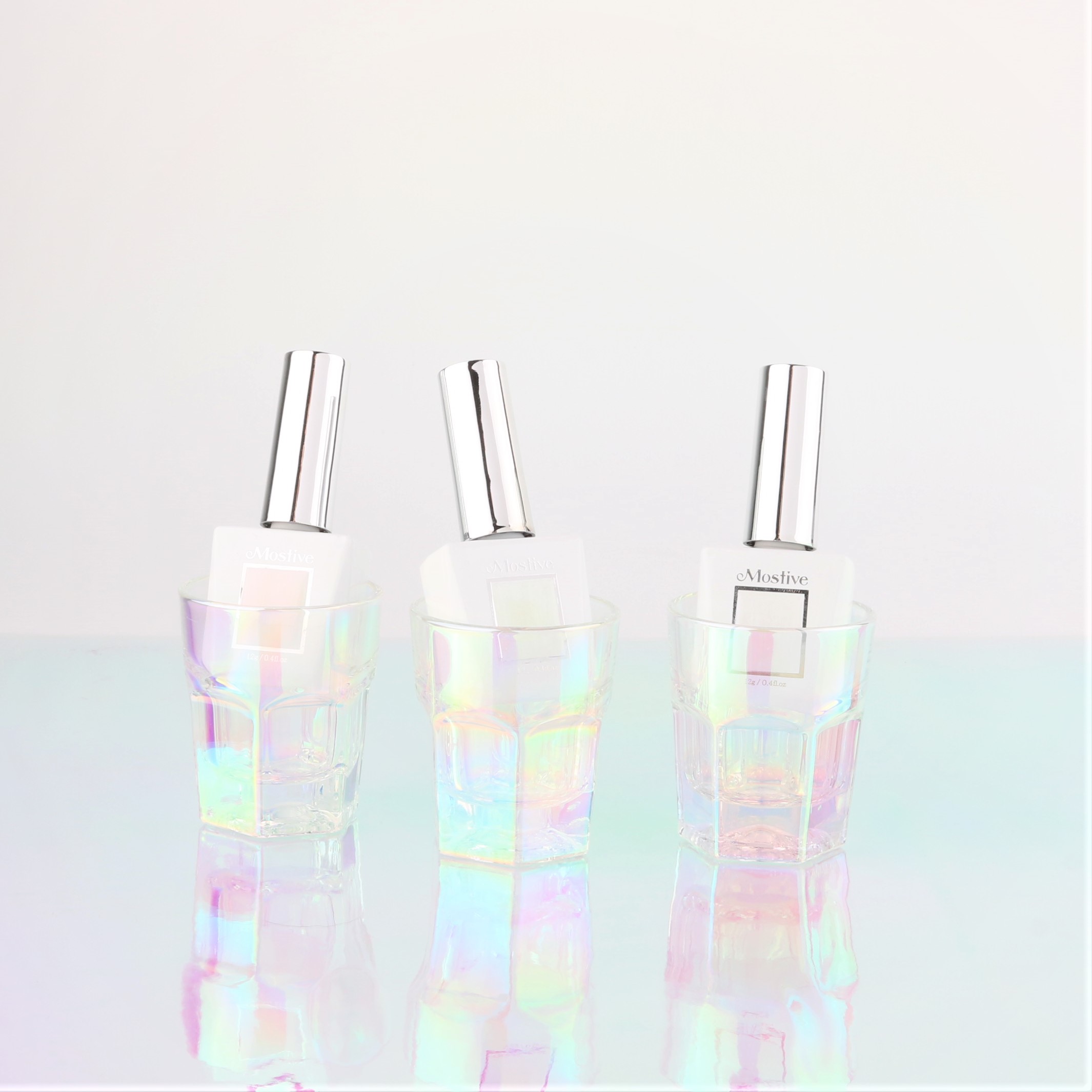 모스티브 글리터 젤 폴리시 12ml 미러미러빔 3종 패키지