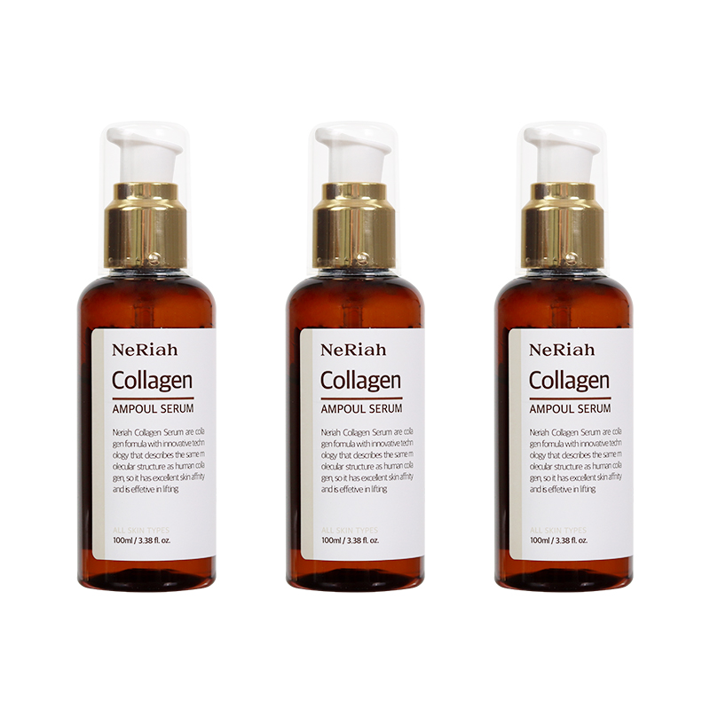 네리아 콜라겐 재생관리 앰플세럼 100ml 3개묶음 탄력 피부과 주름 리페어 리프팅