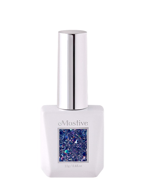 모스티브 글리터 젤 폴리시 12ml MG-039 블루스팽글