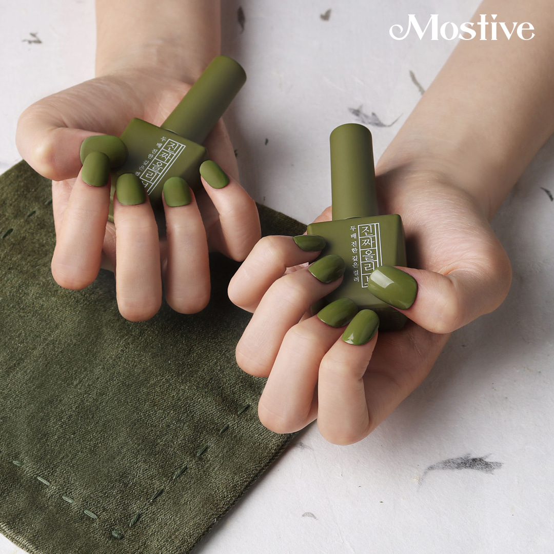 모스티브 진짜시리즈 컬러젤 진짜올리브 12ml