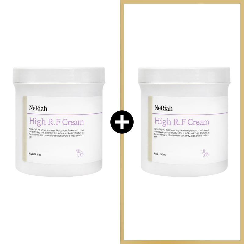 네리아 RF 고주파 마사지 크림 800g 1+1 구성 RF 얼굴 바디 에스테틱 피부과 전용