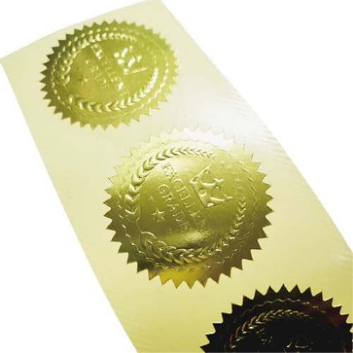 디플로마 상장 스티커 4개