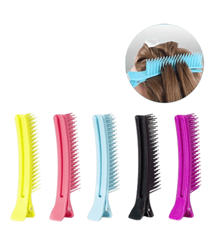 헤어 고정집게 섹션집게 클립 염색용 집게빗 2개입