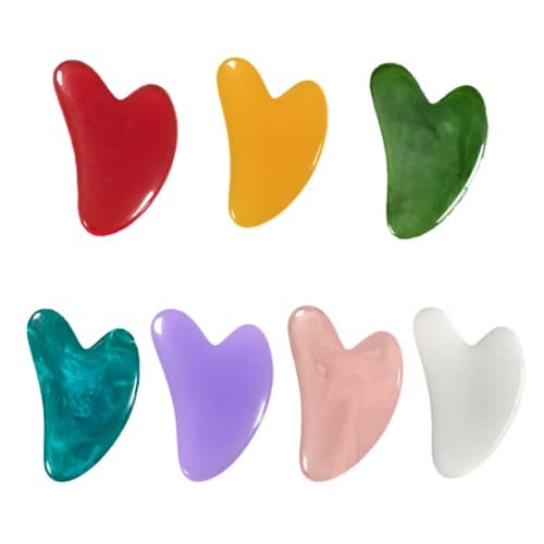 천연원석 하트 괄사 얼굴 바디 림프 마사지