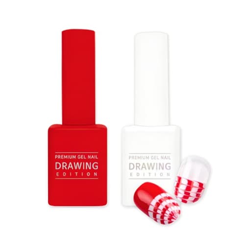 더젤 국시용 마블 드로잉젤 화이트 레드