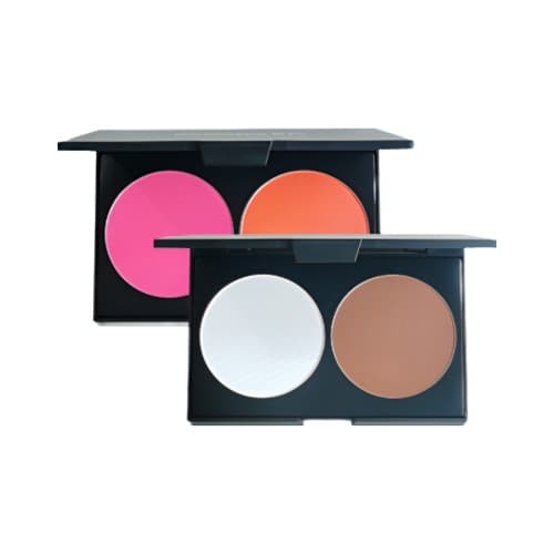 메이크업 국가자격증 실기재료 쉐딩 코쉐딩 하이라이터 컨투어링 더블콤팩트 2종