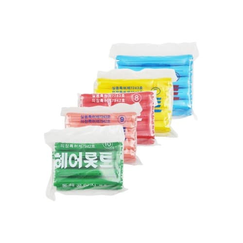 미용사 국가고시 시험용 롯드 6 10호 학원용 헤어롯드 셀프파마 미용재료