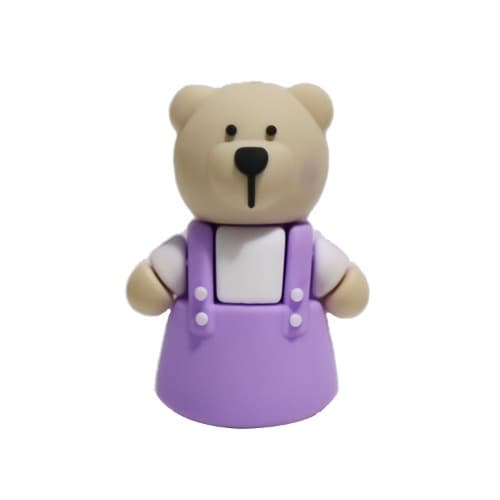 귀요미 보라 멜빵 곰돌이 네일니퍼캡 네일핀셋 안전캡