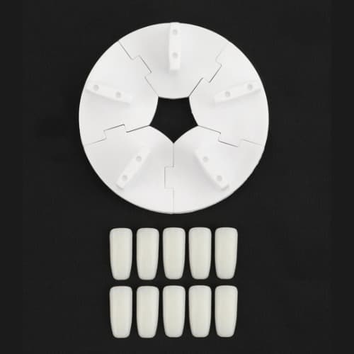 네일팁 스탠드 진열 거치대 원형 팁 10개 세트