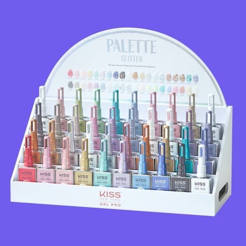키스뉴욕 팔레트 글리터젤 40종 세트+진열렉+에폭시차트판
